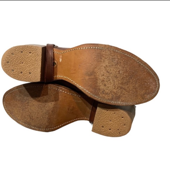 Equestrian Riding boots with spurs brown genuine leather size 10 - Picture 6 of 13